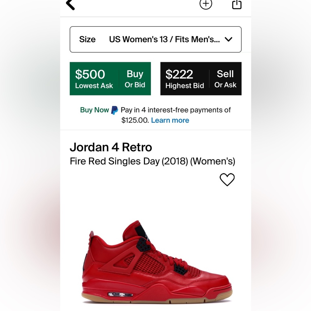 Jordan 4 singles day